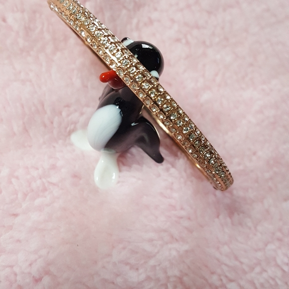Rose gold and crystal bracelet - Picture 4 of 8